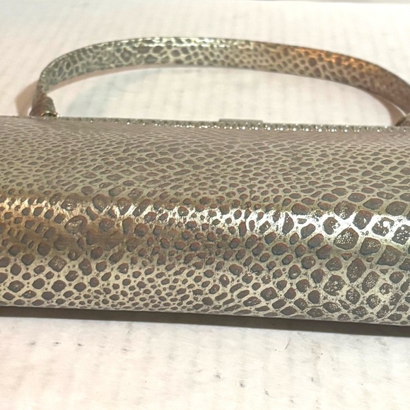 Vintage snake, leather, print silver handle bag - Picture 5 of 5
